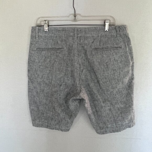 14th and Union Blue Linen Blend Chino Shorts Men's Size 34 Casual Preppy - Picture 6 of 9